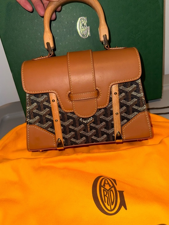 Goyard Handbags - Brown and Black Goyard Saigon Bag